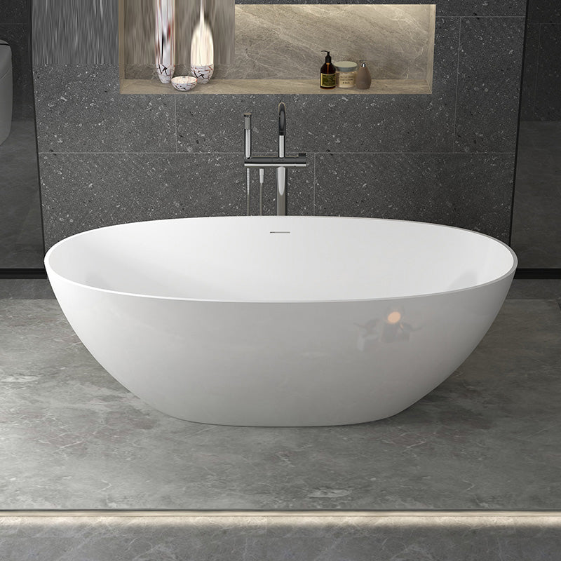 Stone Soaking Bathtub Antique Finish Flat Bottom Back to Wall Bath Tub