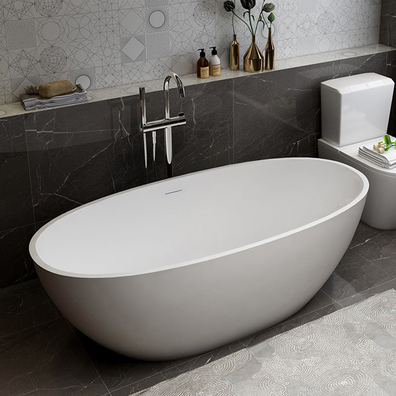 Stone Soaking Bathtub Antique Finish Flat Bottom Back to Wall Bath Tub