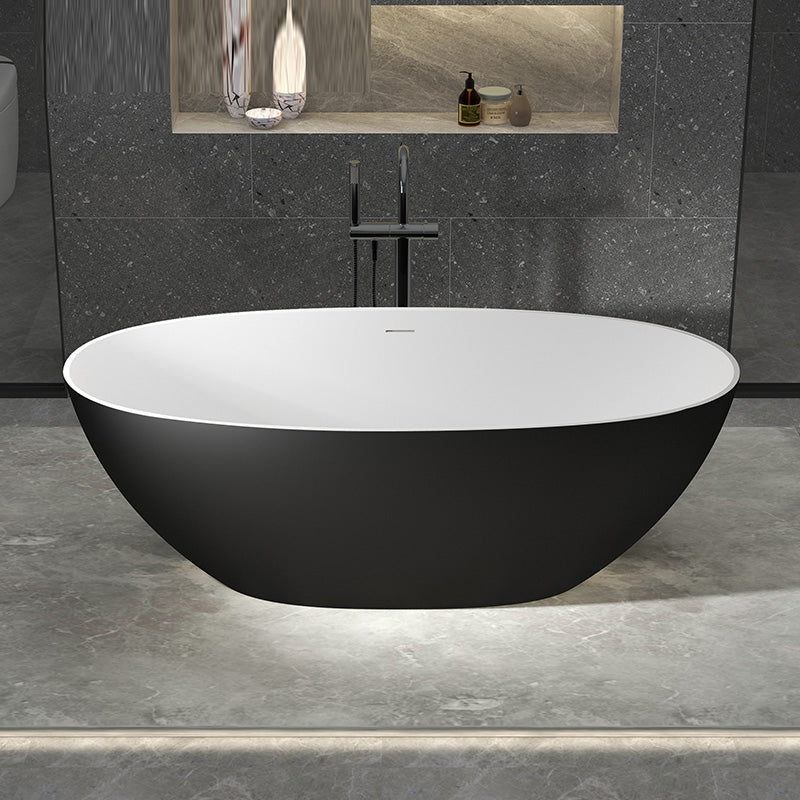 Stone Soaking Bathtub Antique Finish Flat Bottom Back to Wall Bath Tub