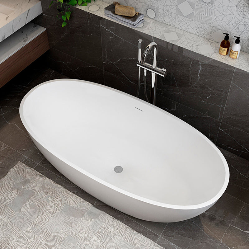 Stone Soaking Bathtub Antique Finish Flat Bottom Back to Wall Bath Tub