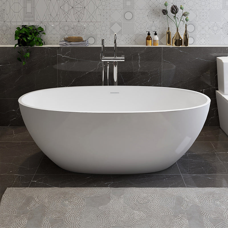 Stone Soaking Bathtub Antique Finish Flat Bottom Back to Wall Bath Tub
