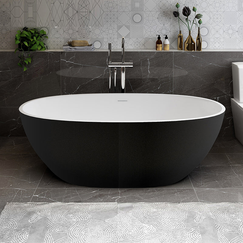 Stone Soaking Bathtub Antique Finish Flat Bottom Back to Wall Bath Tub