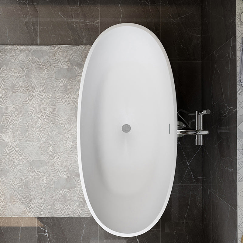 Stone Soaking Bathtub Antique Finish Flat Bottom Back to Wall Bath Tub