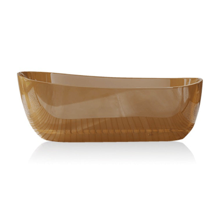 Soaking Stand Alone Bathtub Oval Antique Finish Modern Bath Tub