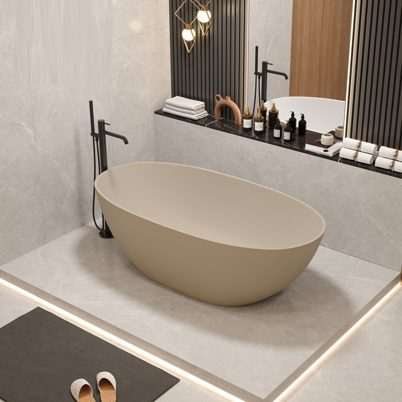 Soaking Stand Alone Bathtub Antique Finish Back to Wall Bath Tub (Faucet not Included)