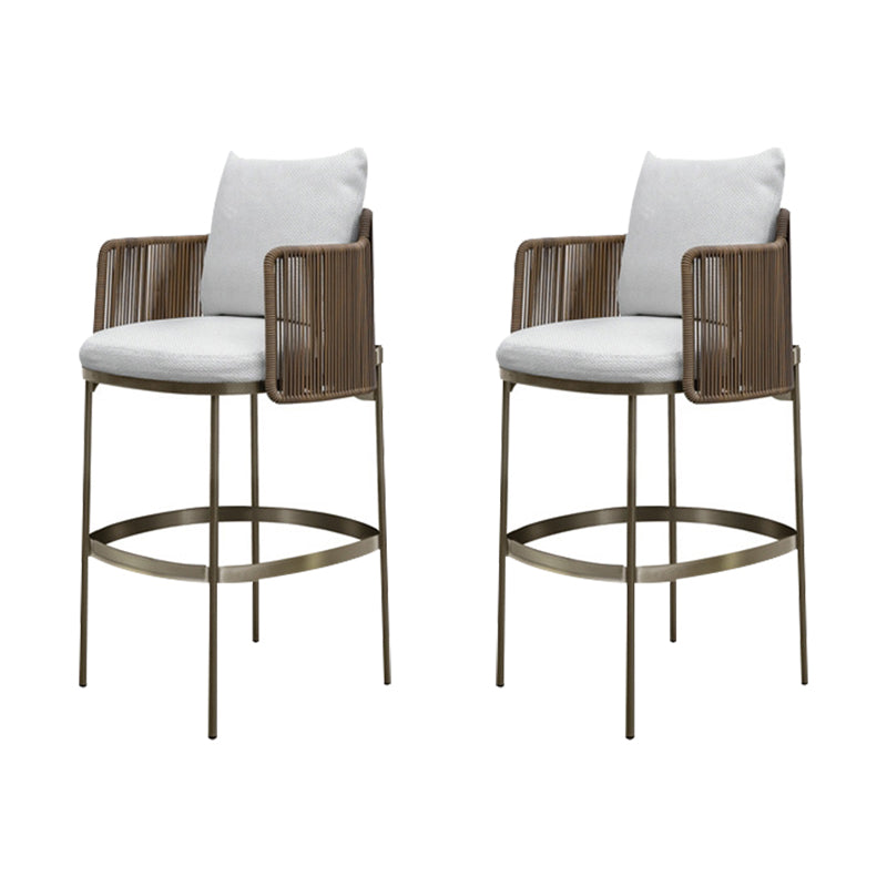Tropical with Arm Dining Chairs Water Repellent Finish Cushion Chairs