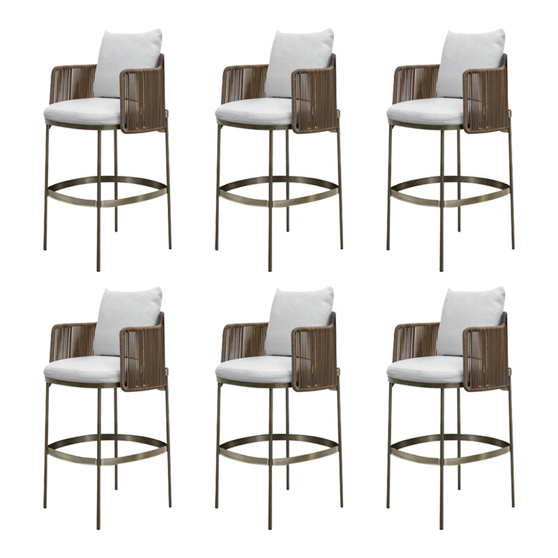 Tropical with Arm Dining Chairs Water Repellent Finish Cushion Chairs