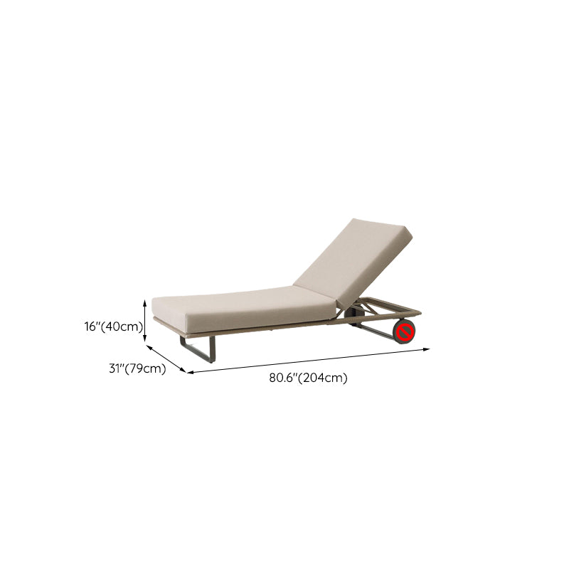 Tropical Style Metal Frame Outdoor Sofa with Cushion Water Resistant Patio Sofa
