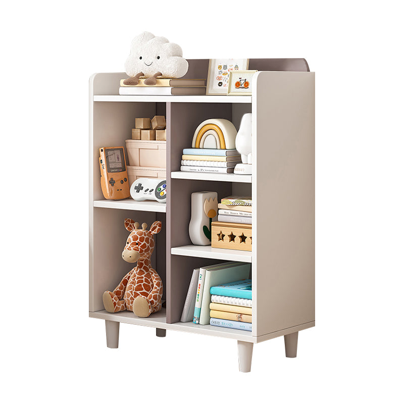 Contemporary Closed Back Bookshelf Freestanding Standard Bookcase