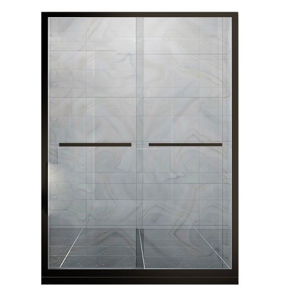 Semi Frameless Shower Door Tempered Double Sliding Shower Doors