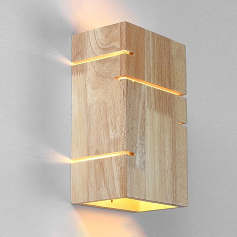 Modern Style Wall Lamp Wooden Wall Sconce Lighting for Bedroom