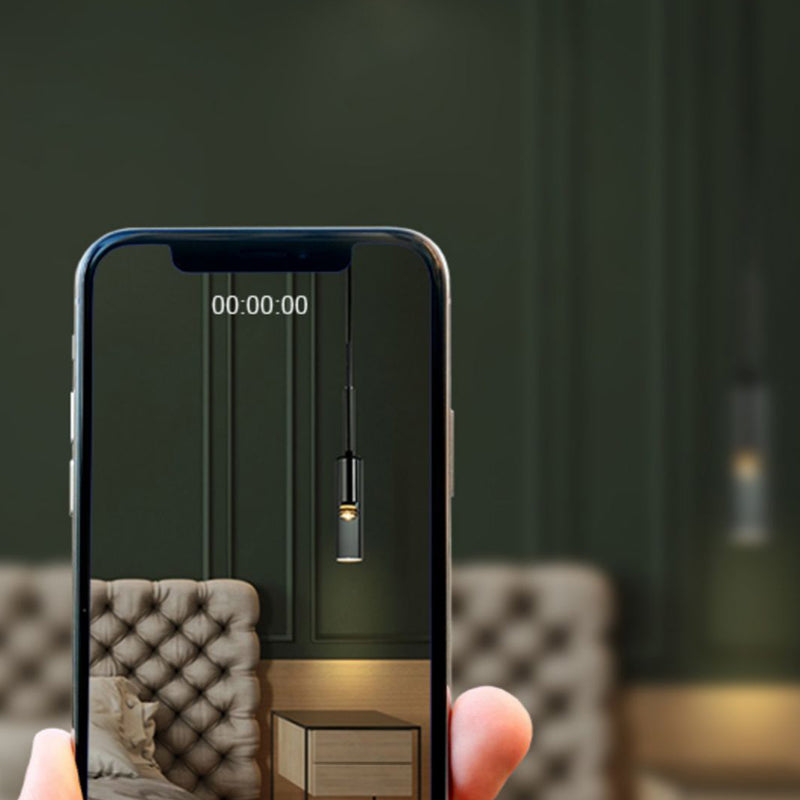 Metal Modern Wall Sconce Cylinder Shape Wall Light with Crystal Shade for Bedroom