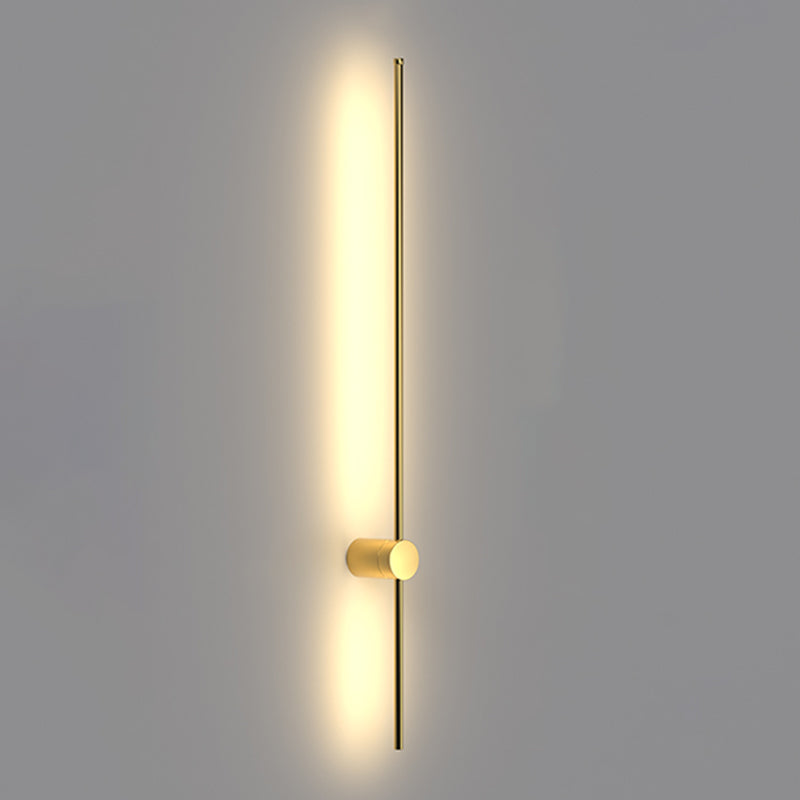 Metal Modern Wall Sconce LED Linear Shape Vanity Lamp with Acrylic Shade for Bathroom