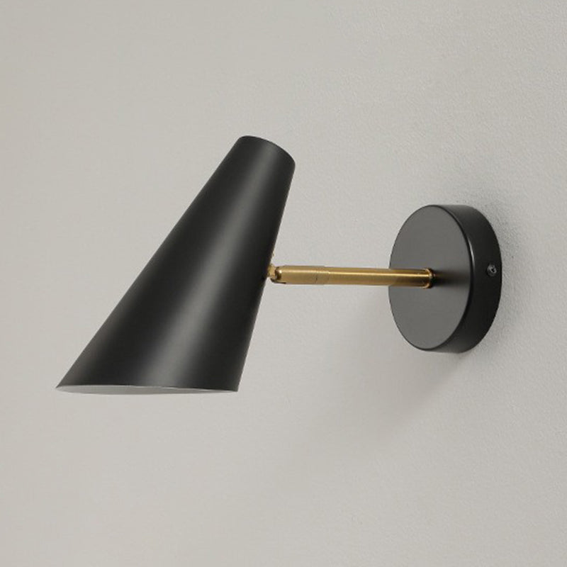 Modern Single Black Bathroom Vanity Light Shaded Metal Bath Bar