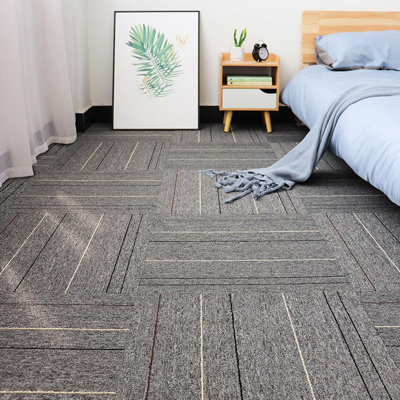 Modern Carpet Floor Tile Self Adhesive Level Loop Stain Resistant Carpet Tile