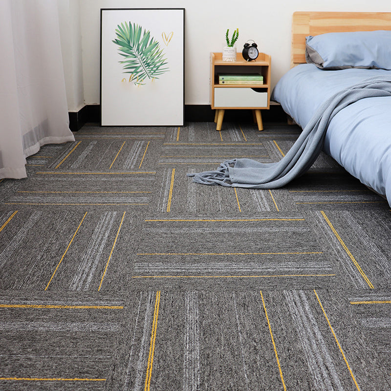 Modern Carpet Floor Tile Self Adhesive Level Loop Stain Resistant Carpet Tile