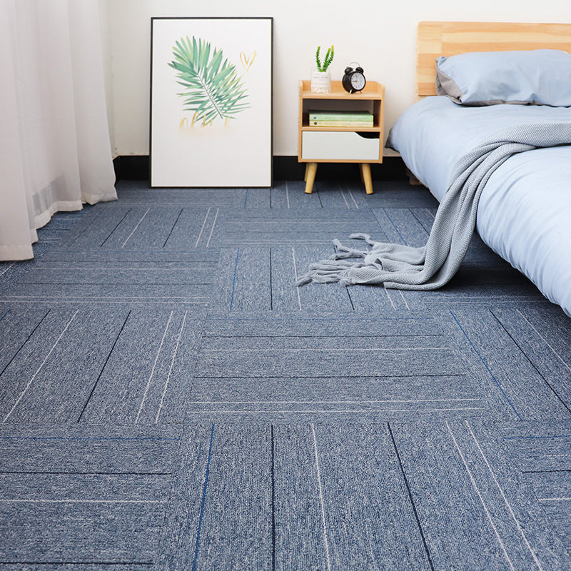 Modern Carpet Floor Tile Self Adhesive Level Loop Stain Resistant Carpet Tile