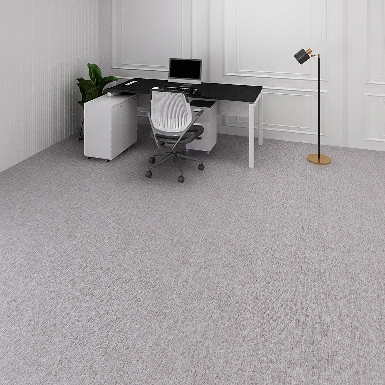 Carpet Tiles Solid Color Stain Resistant Multi Level Loop Indoor Carpet Tiles
