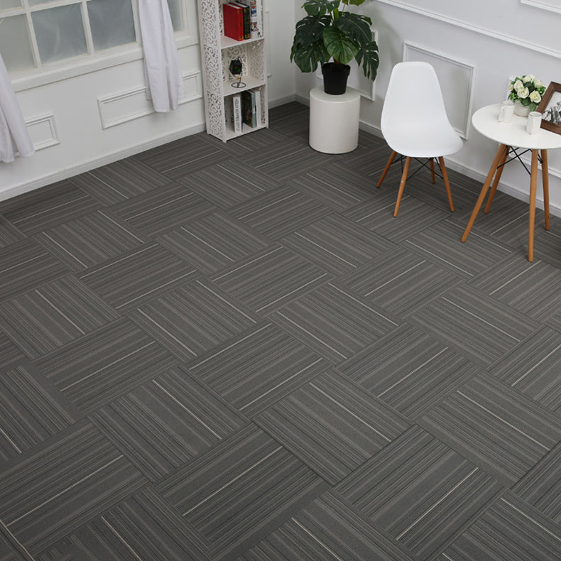 Modern Carpet Floor Tile Adhesive Tabs Level Loop Odor Resistant Carpet Tiles