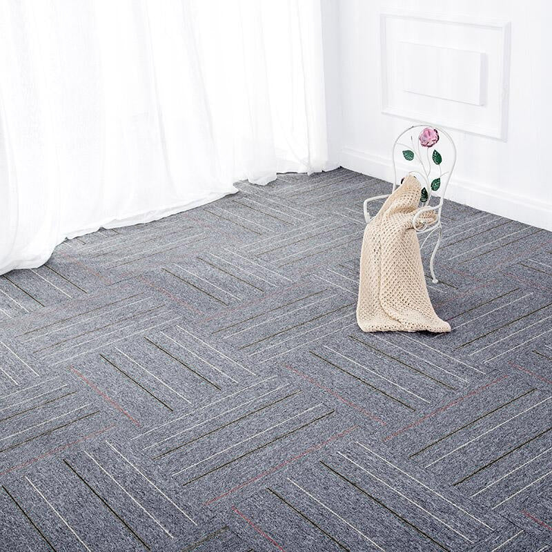 Self Adhesive Carpet Tiles Non-Skid Carpet Tiles for Living Room and Bedroom