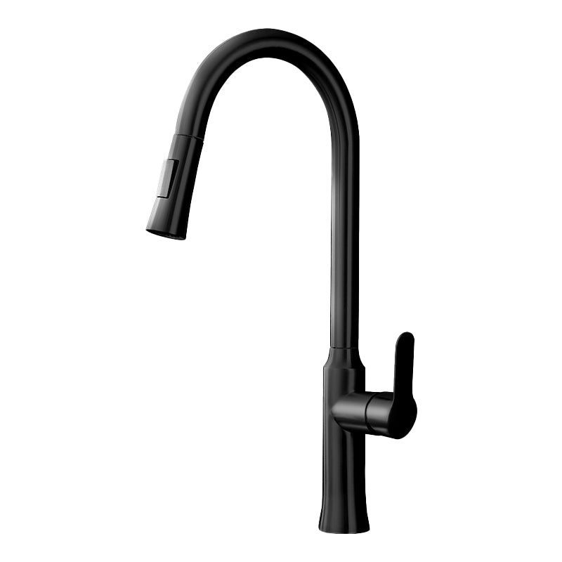 Contemporary Kitchen Faucet High Arch No Sensor with Pull Down Sprayer