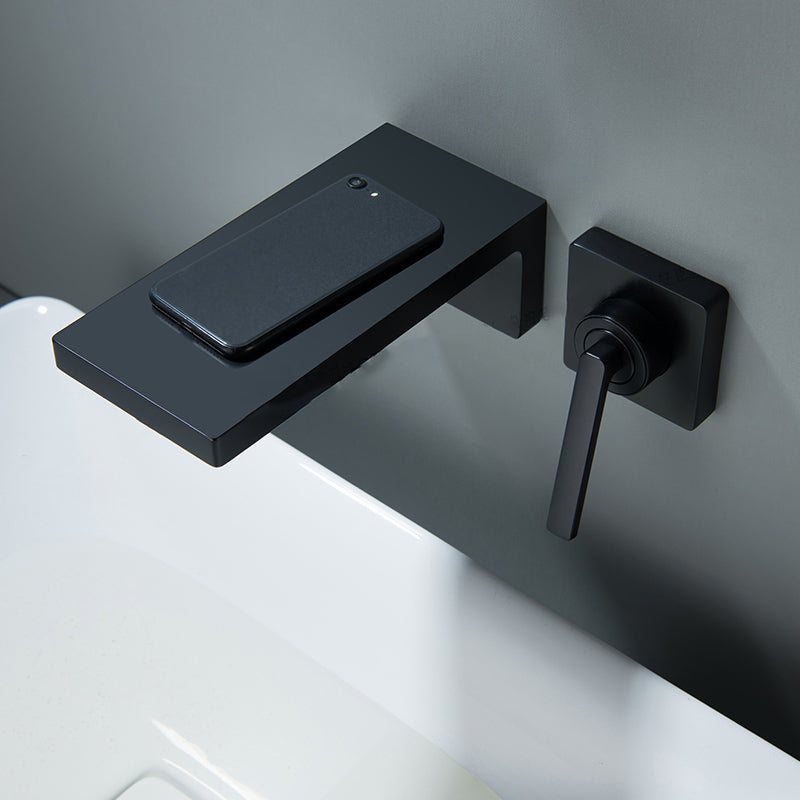Modern Bathroom Faucet Solid Color Wall Mounted Bath Faucet Trim