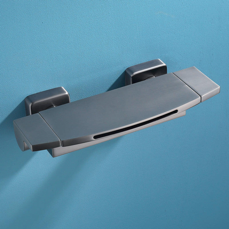 Waterfall Bathtub Faucet Wall Mounted Bathroom Faucet with Two Handle