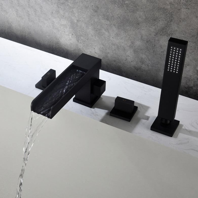 Modern Bathtub Faucet Solid Color Deck Mount Roman Tub Faucets