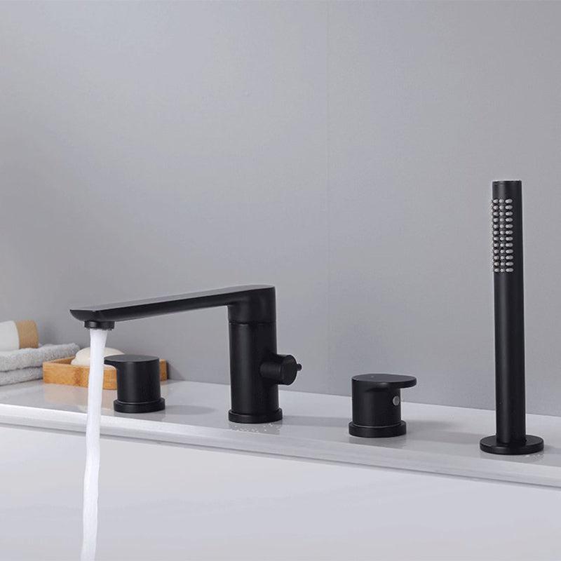 Modern Bathtub Faucet Solid Color Deck Mount Roman Tub Faucets