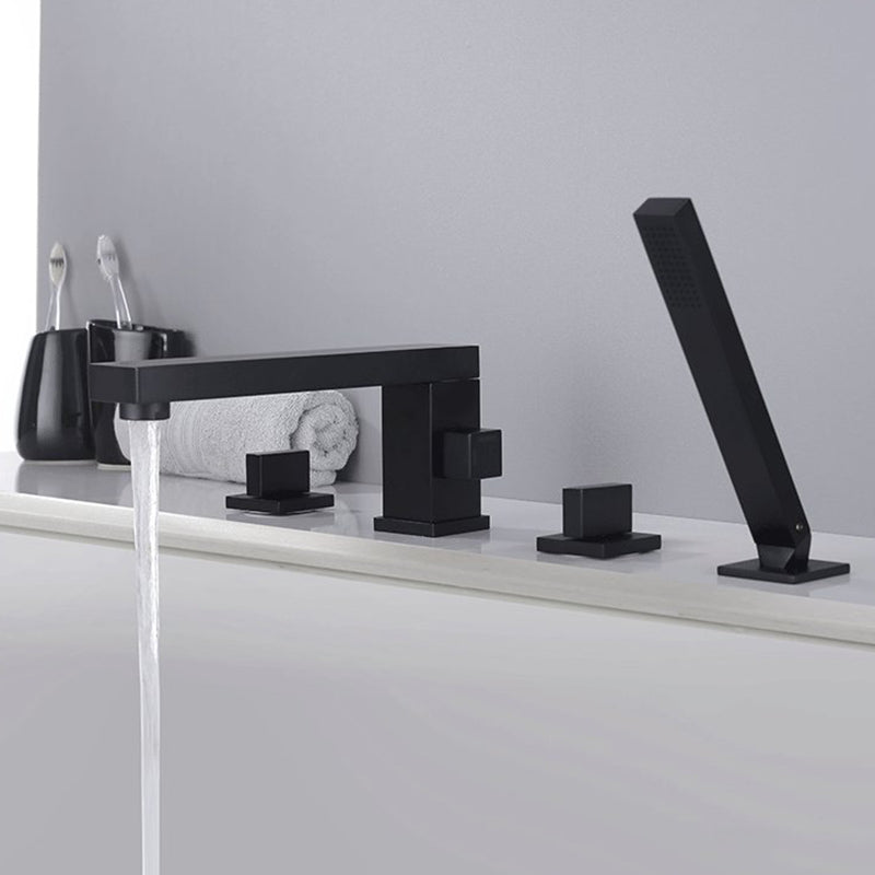 Modern Bathtub Faucet Solid Color Deck Mount Roman Tub Faucets