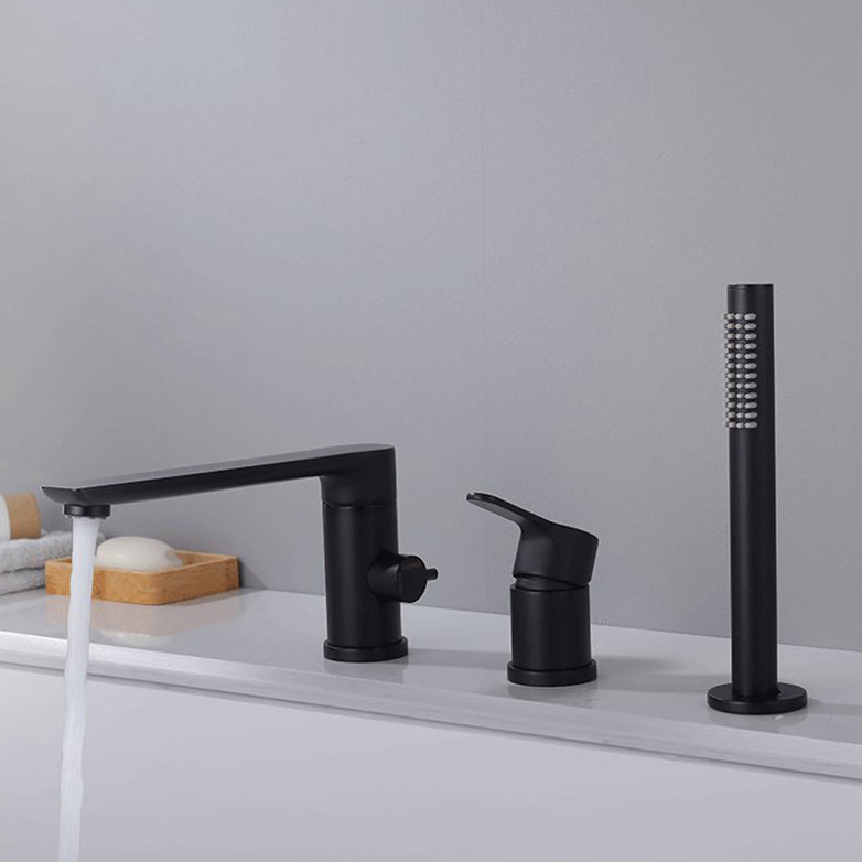 Modern Bathtub Faucet Solid Color Deck Mount Roman Tub Faucets