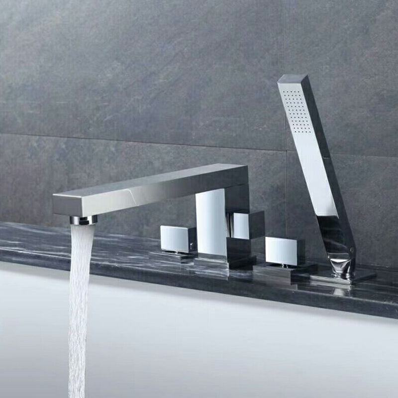 Modern Bathtub Faucet Solid Color Deck Mount Roman Tub Faucets