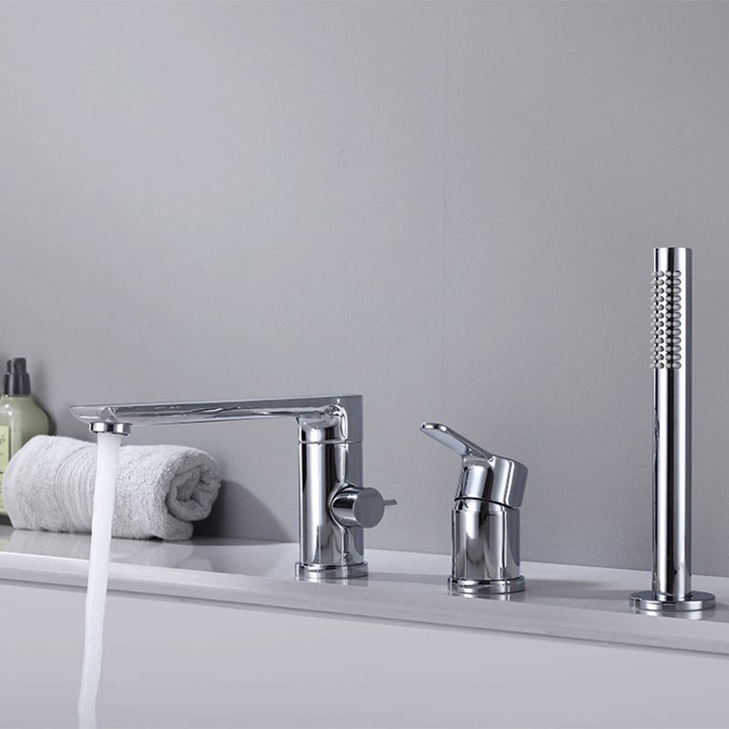 Modern Bathtub Faucet Solid Color Deck Mount Roman Tub Faucets
