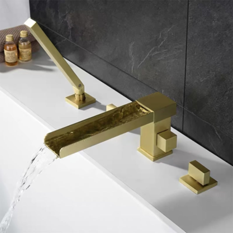 Modern Bathtub Faucet Solid Color Deck Mount Roman Tub Faucets