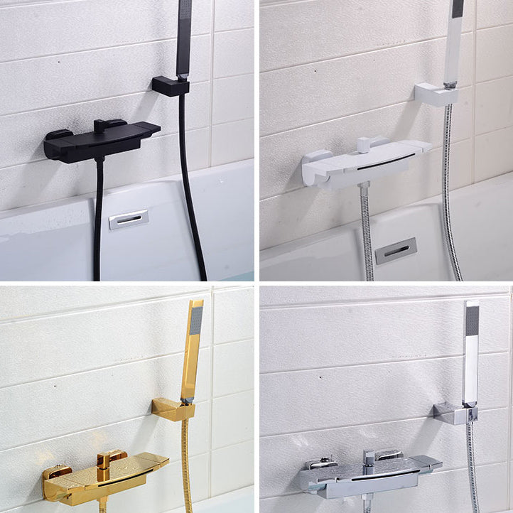 Bath Faucet Trim Solid Color Wall Mounted Waterfall Bathroom Faucet