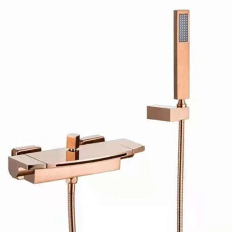 Bath Faucet Trim Solid Color Wall Mounted Waterfall Bathroom Faucet