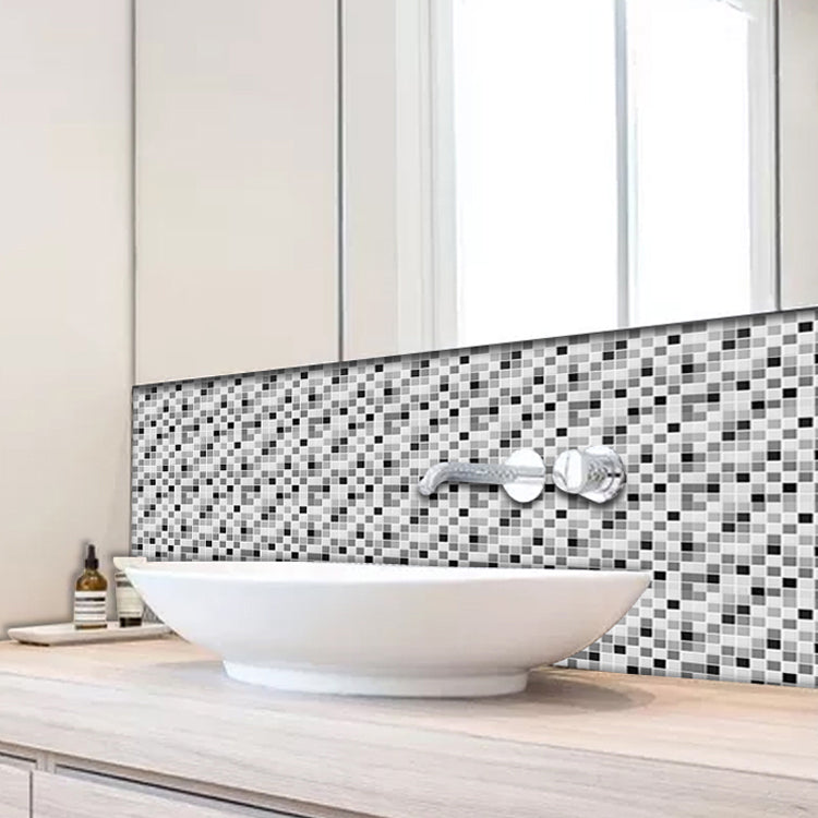 PVC Peel & Stick Mosaic Tile Square Shape Mosaic Tile Wallpaper