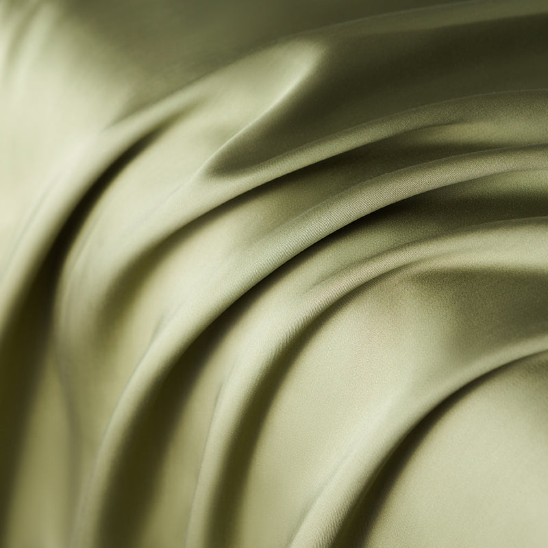 Satin Bed Sheet Solid Color Soft Skin-friendly Non-pilling Bed Sheet Set