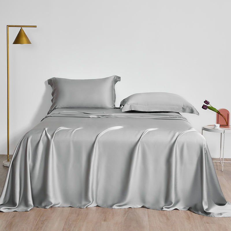 Modern Bed Sheet Solid Color Breathable Skin-friendly Ben Sheet Set