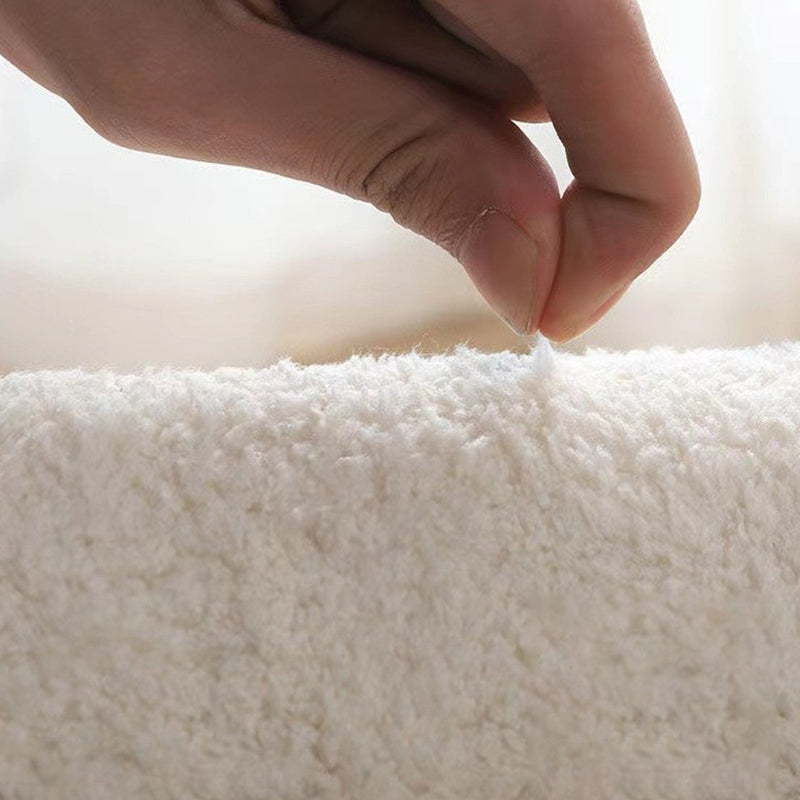 Beige Casual Carpet Vase Polyester Carpet Washable Carpet for Home Decor