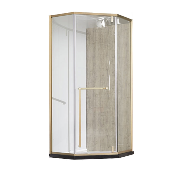 Gold Frame Neo-Angle Shower Enclosure with Single Door Handle