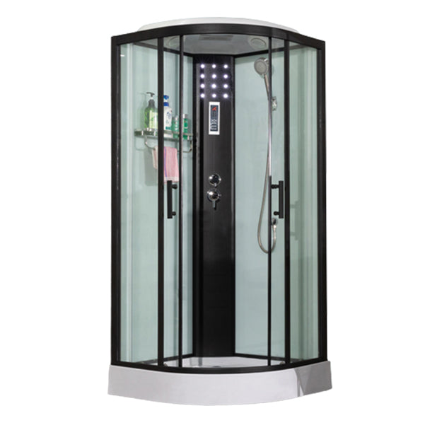 Tempered Easy Clean Glass Glass Tub & Shower Kit Double Sliding Shower Stall