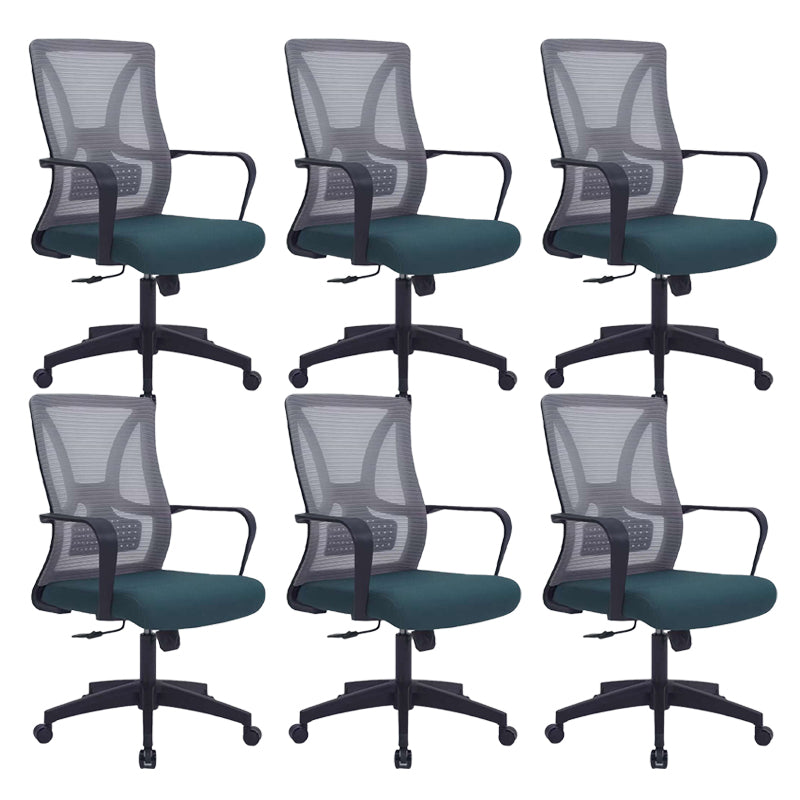 Modern Fixed Arms Office Chair Tilt Mechanism No Distressing Ergonomic Chair