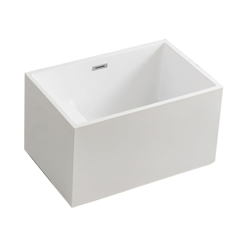Freestanding Soaking Bathtub Antique Finish Rectangular Bathtub (Faucet not Included)
