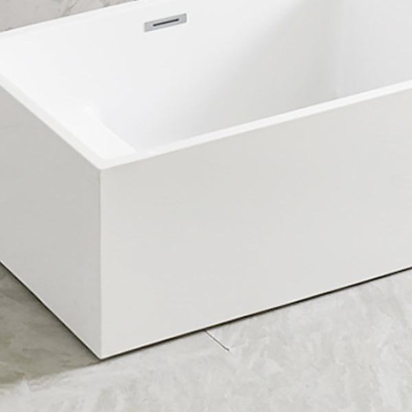 Freestanding Soaking Bathtub Antique Finish Rectangular Bathtub (Faucet not Included)