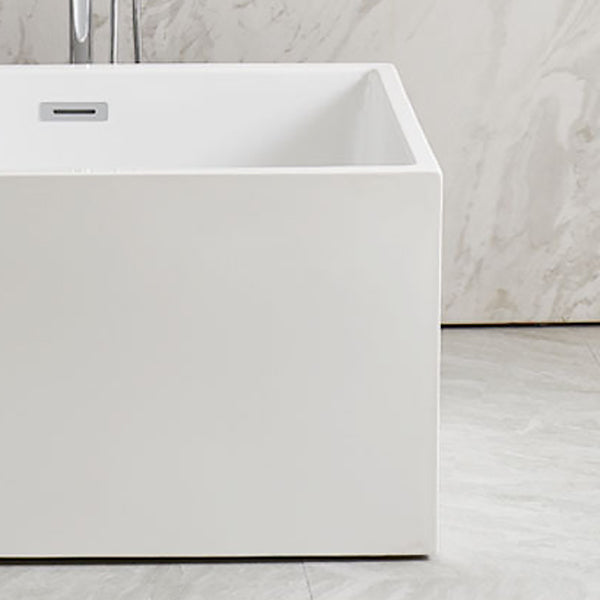 Freestanding Soaking Bathtub Antique Finish Rectangular Bathtub (Faucet not Included)