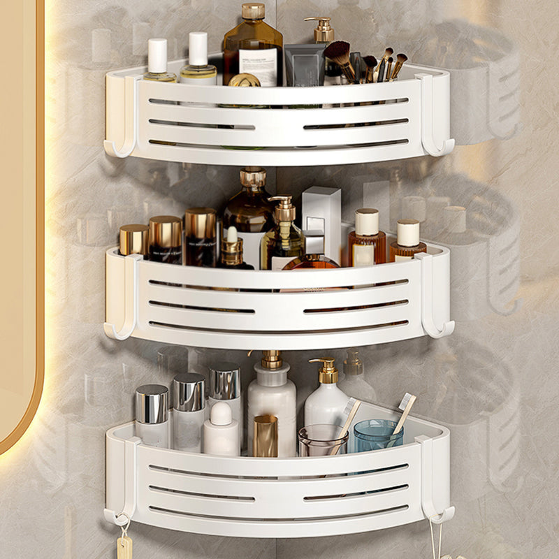 3 Piece Bathroom Accessory Set Contemporary Aluminum Bath Shelf