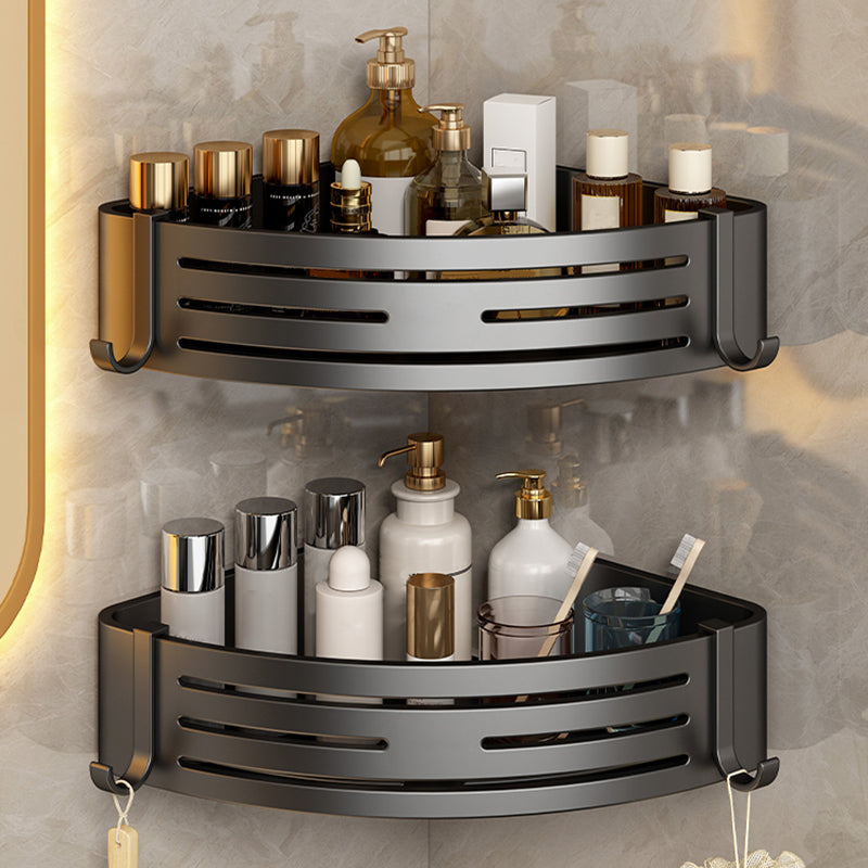 3 Piece Bathroom Accessory Set Contemporary Aluminum Bath Shelf