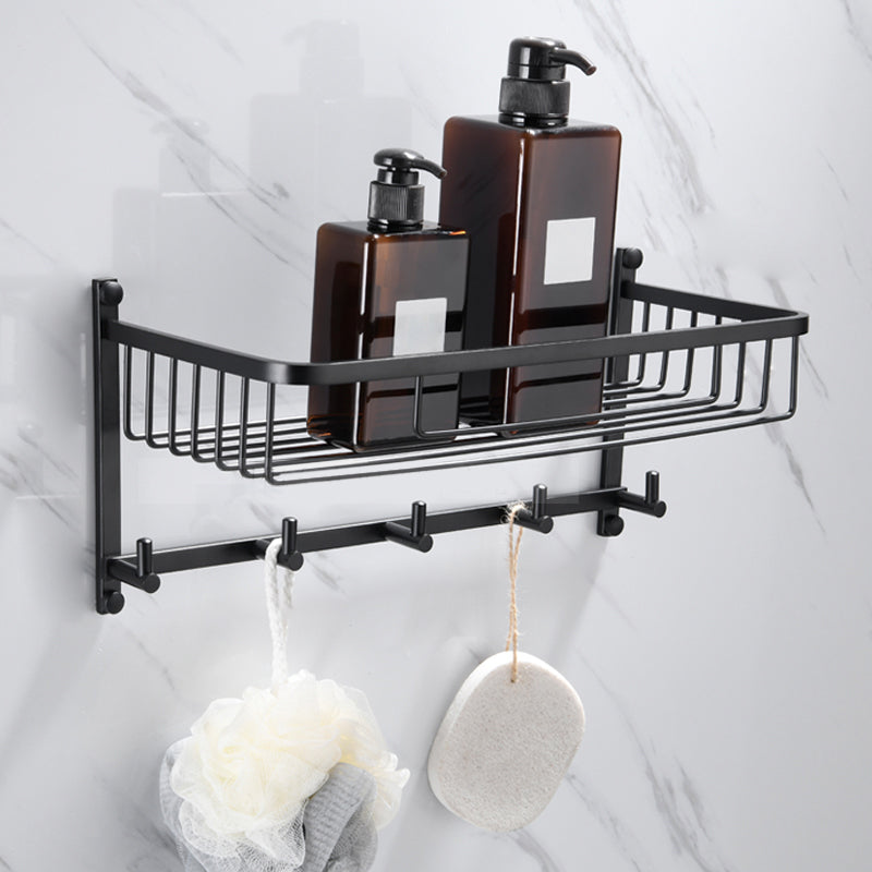 5-Piece Modernism Bath Hardware Set in Stainless Steel Matte Black