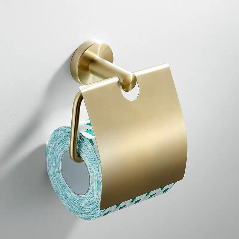 Traditional Brushed Brass Bathroom Accessory As Individual Or As a Set in Metal